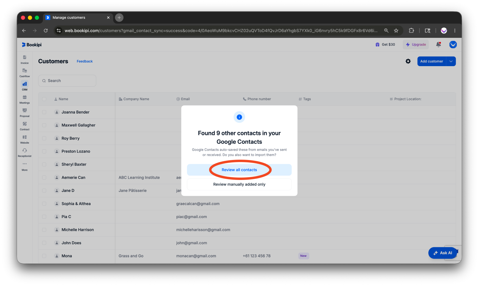 Invoice Web V2 - How to add a customer to the customer detail screen - 14