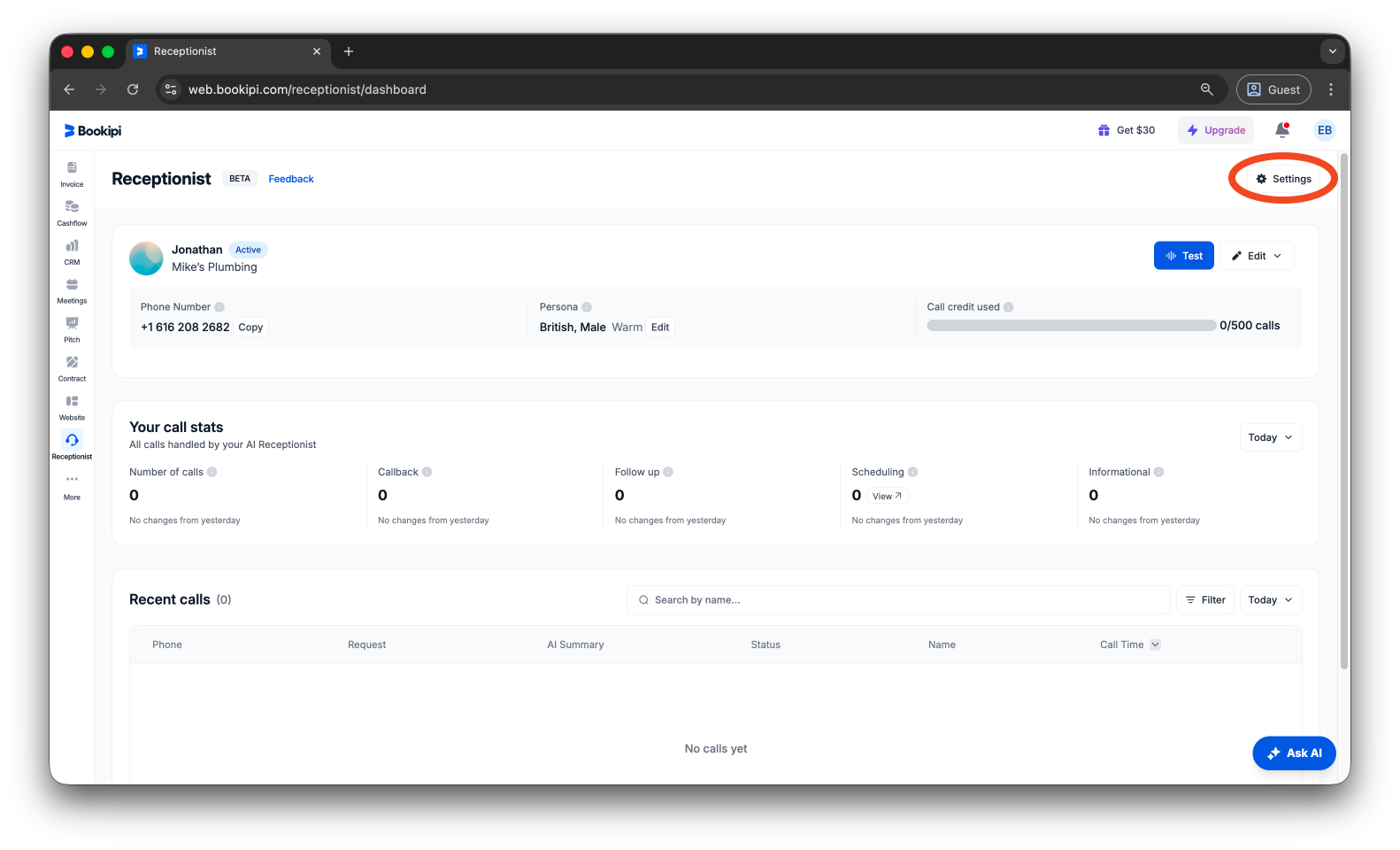 Uncategorized - How to enable notifications for Bookipi AI Receptionist - 2
