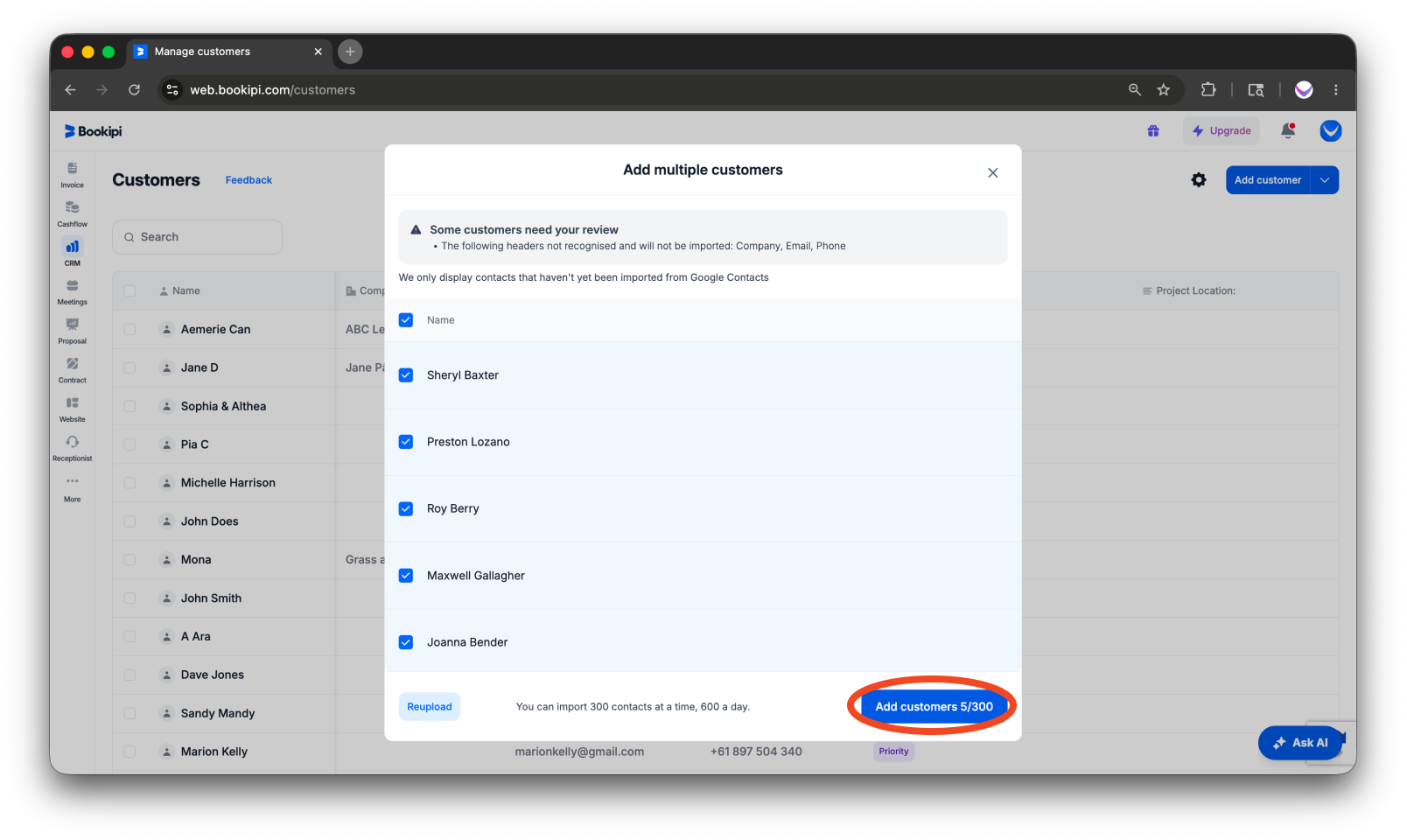 Invoice Web V2 - How to add a customer to the customer detail screen - 11