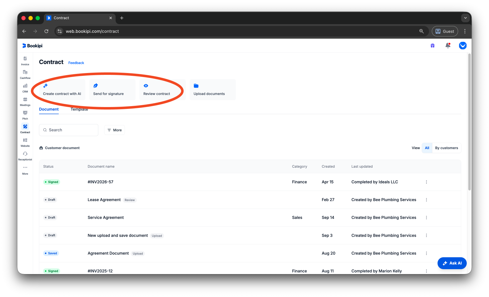 Bookipi eSign - How to sign your own document using Bookipi eSign - 2