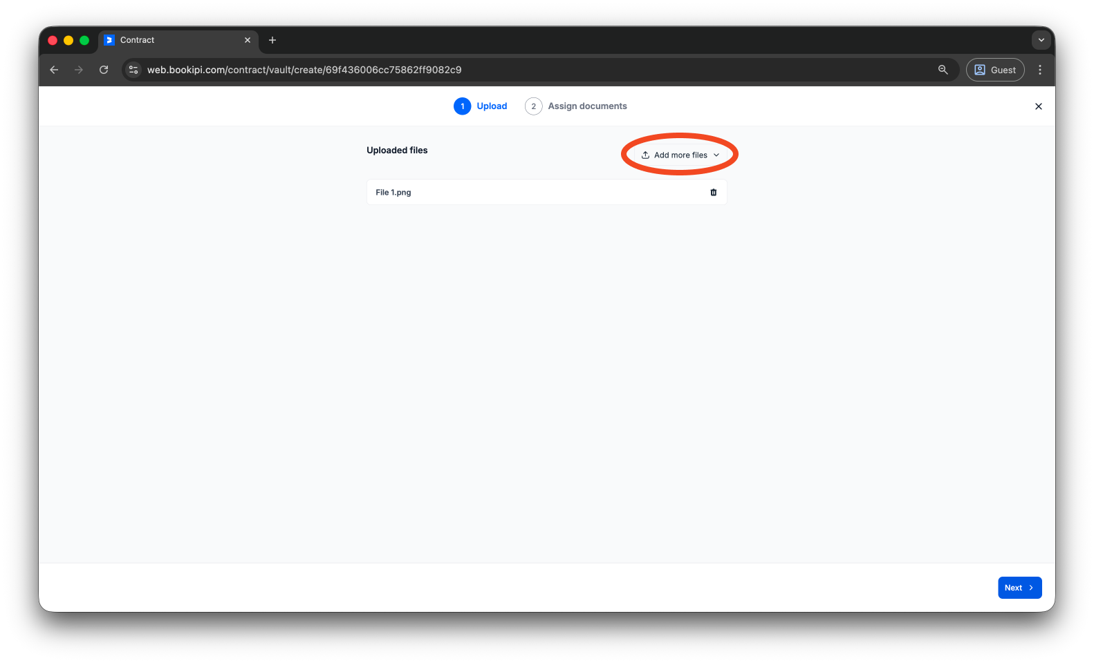 Bookipi eSign - How to store your documents using Bookipi eSign - 4