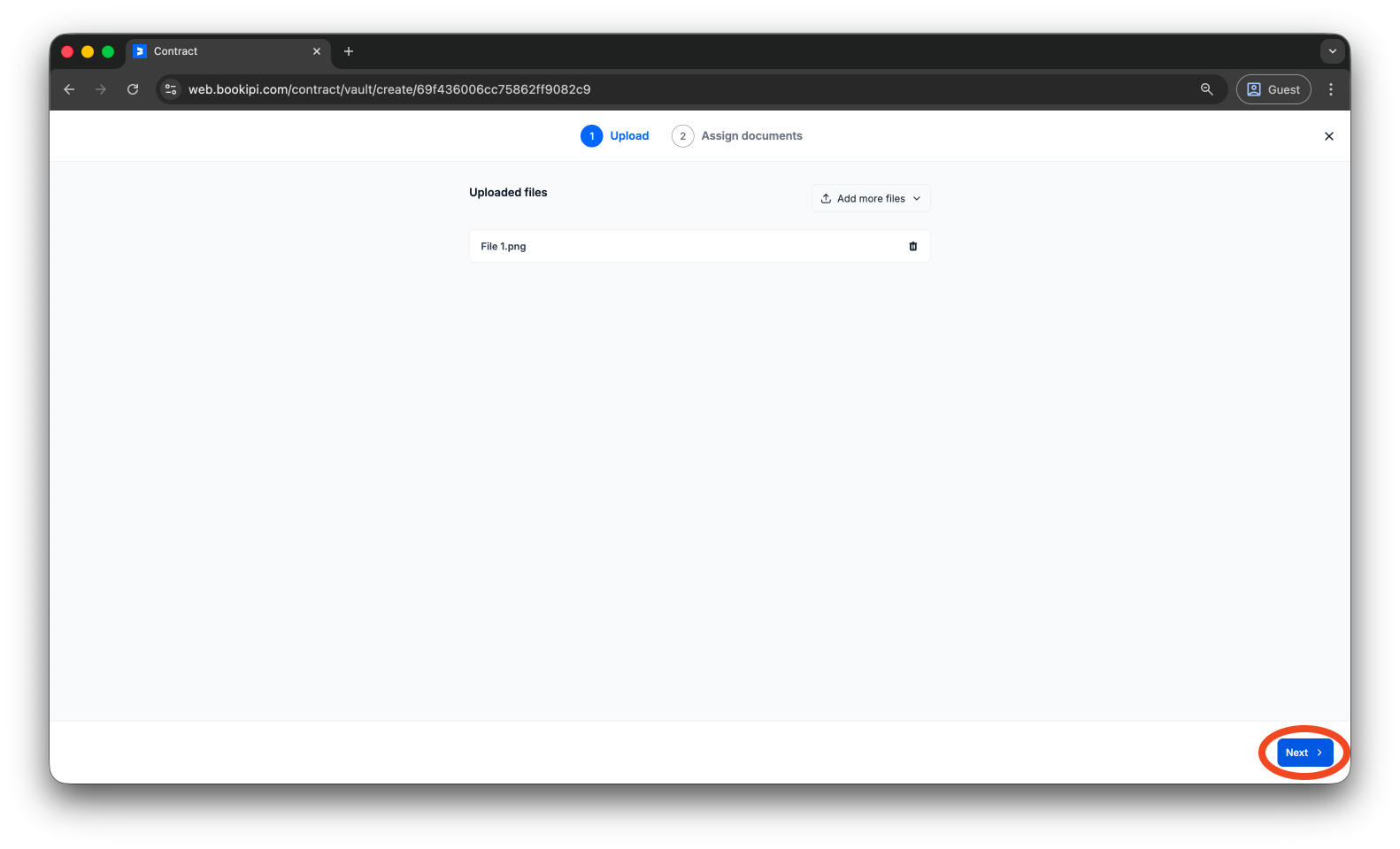 Bookipi eSign - How to store your documents using Bookipi eSign - 5