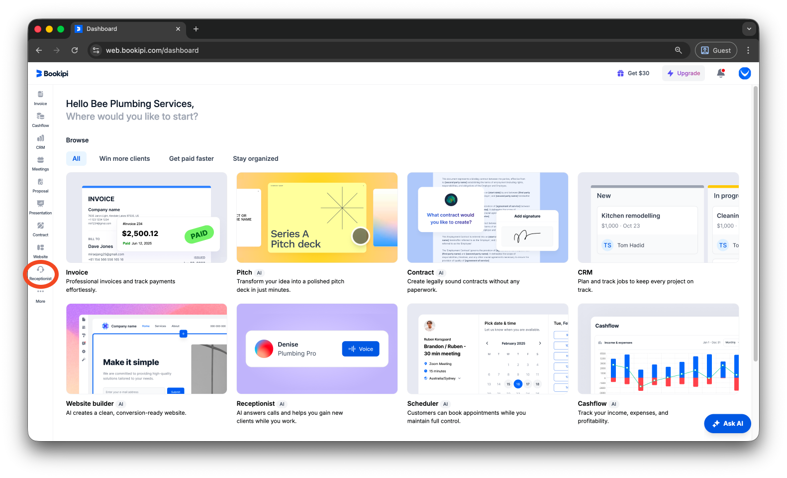Uncategorized - How to create your Bookipi AI Receptionist - 1