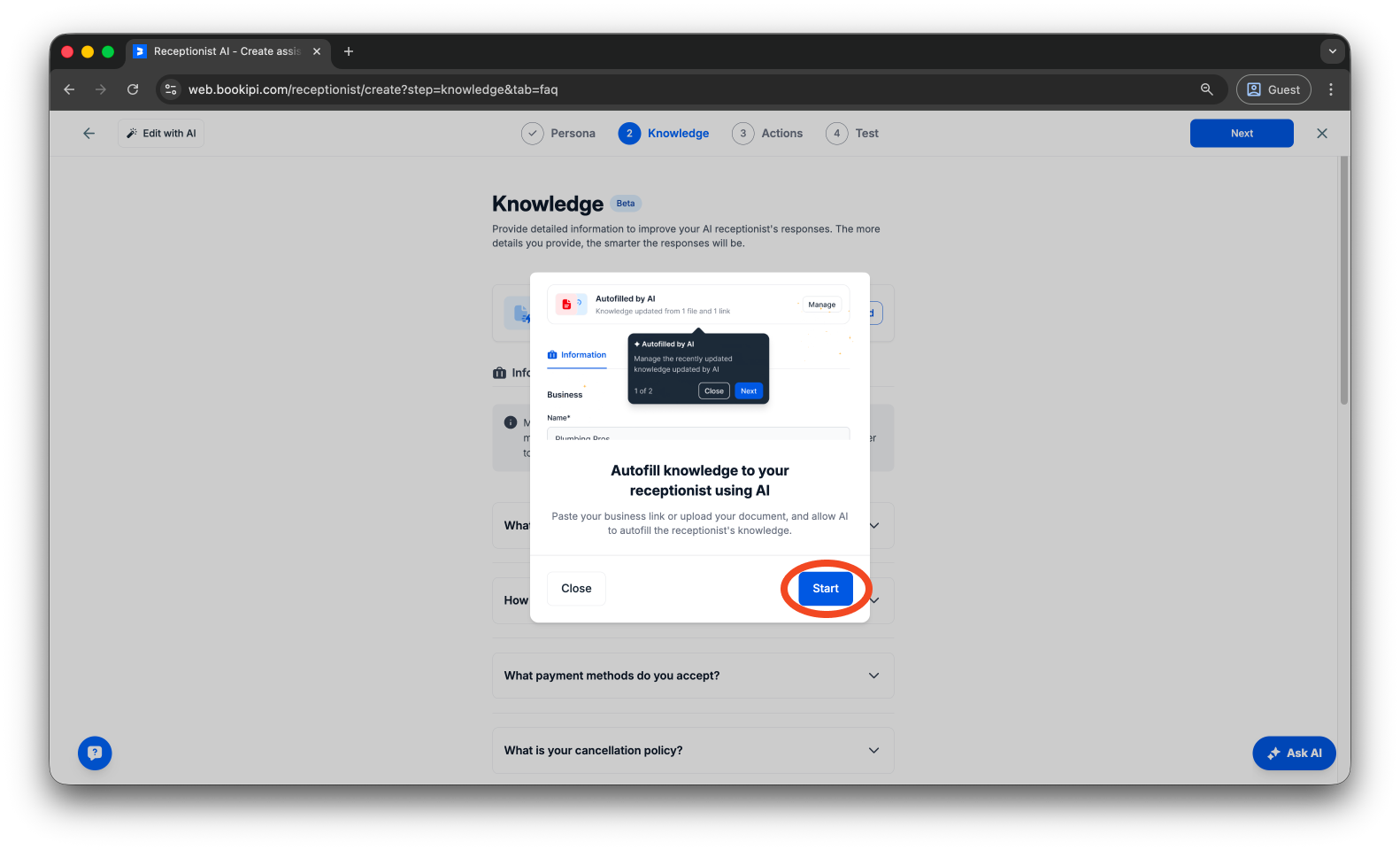 Uncategorized - How to create your Bookipi AI Receptionist - 12