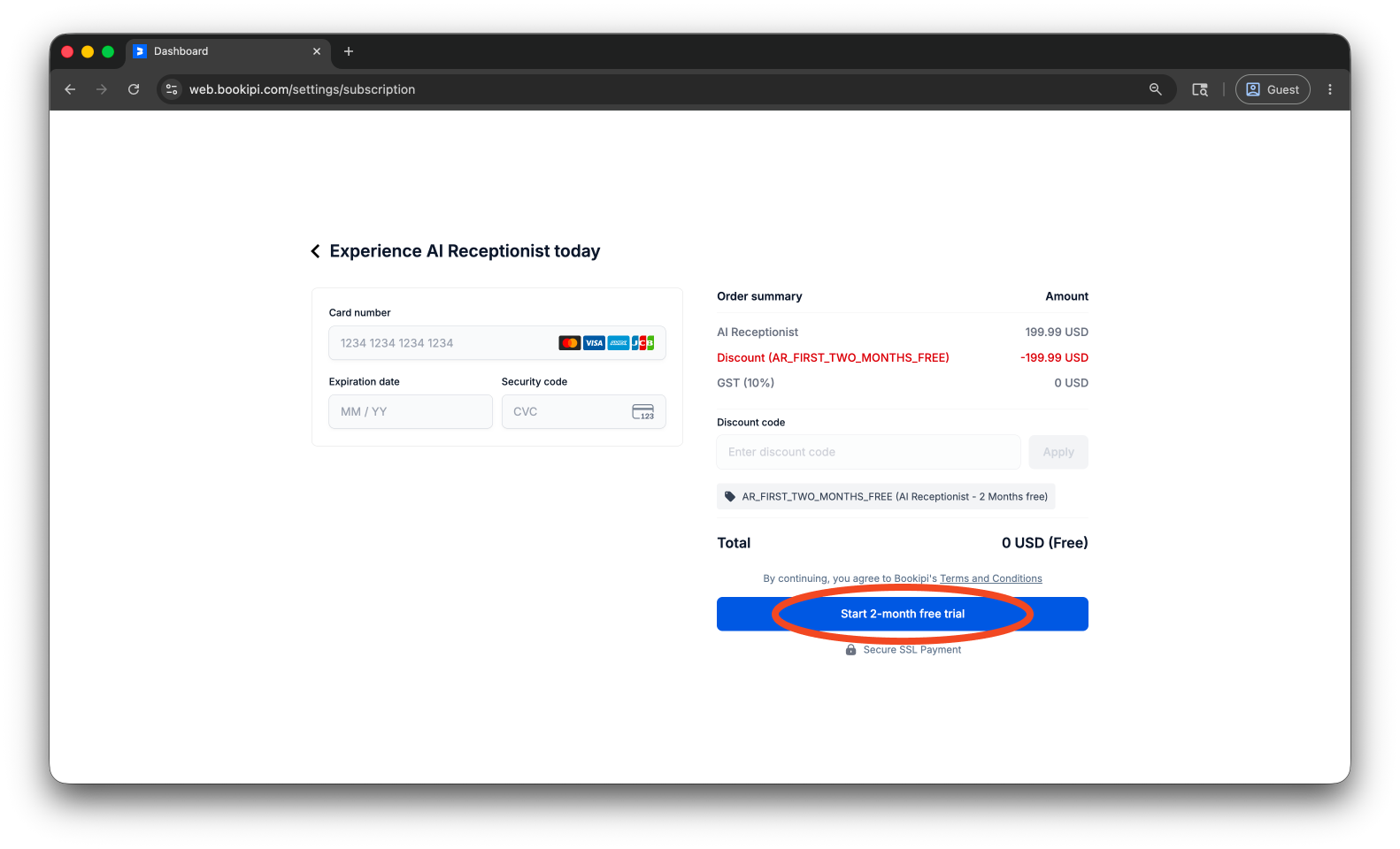 Uncategorized - How to subscribe to the AI Receptionist - 7