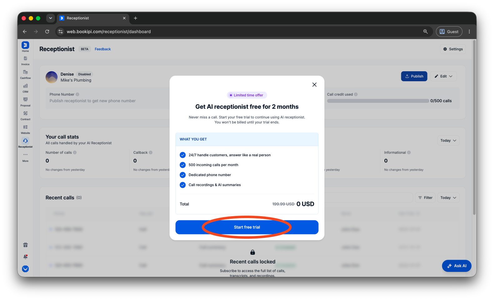 Uncategorized - How to subscribe to the AI Receptionist - 10