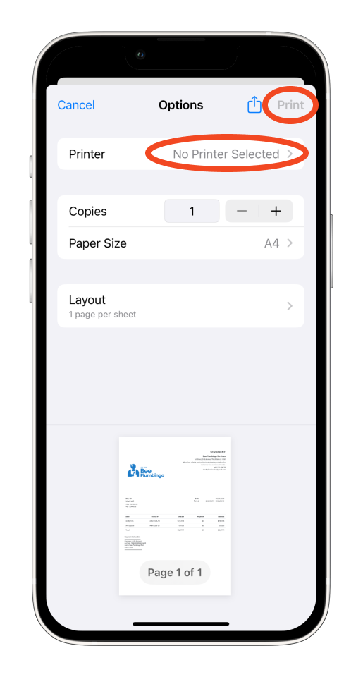 Invoice Mobile App - How to create and send a customer statement - 9