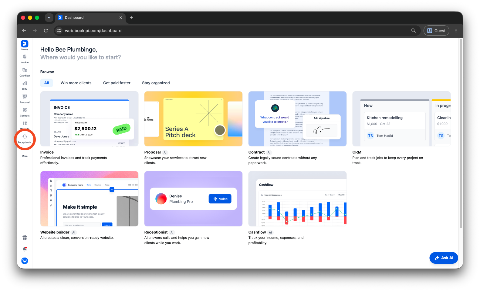 Uncategorized - How to subscribe to the AI Receptionist - 8