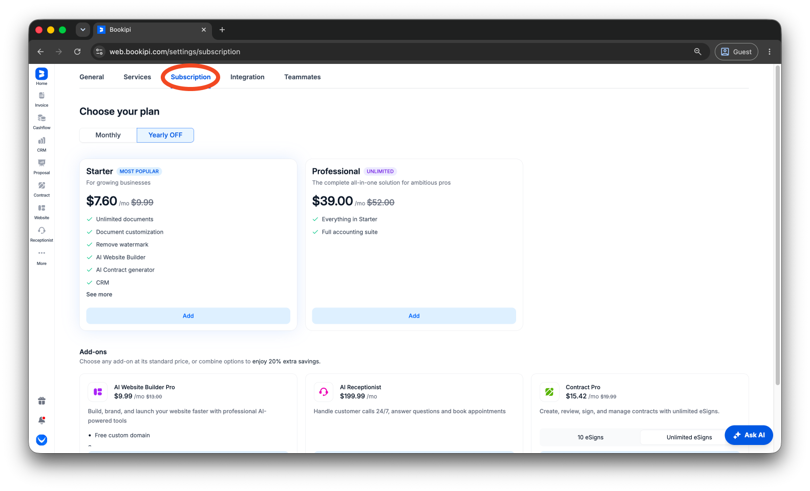 Uncategorized - How to subscribe to the AI Receptionist - 3