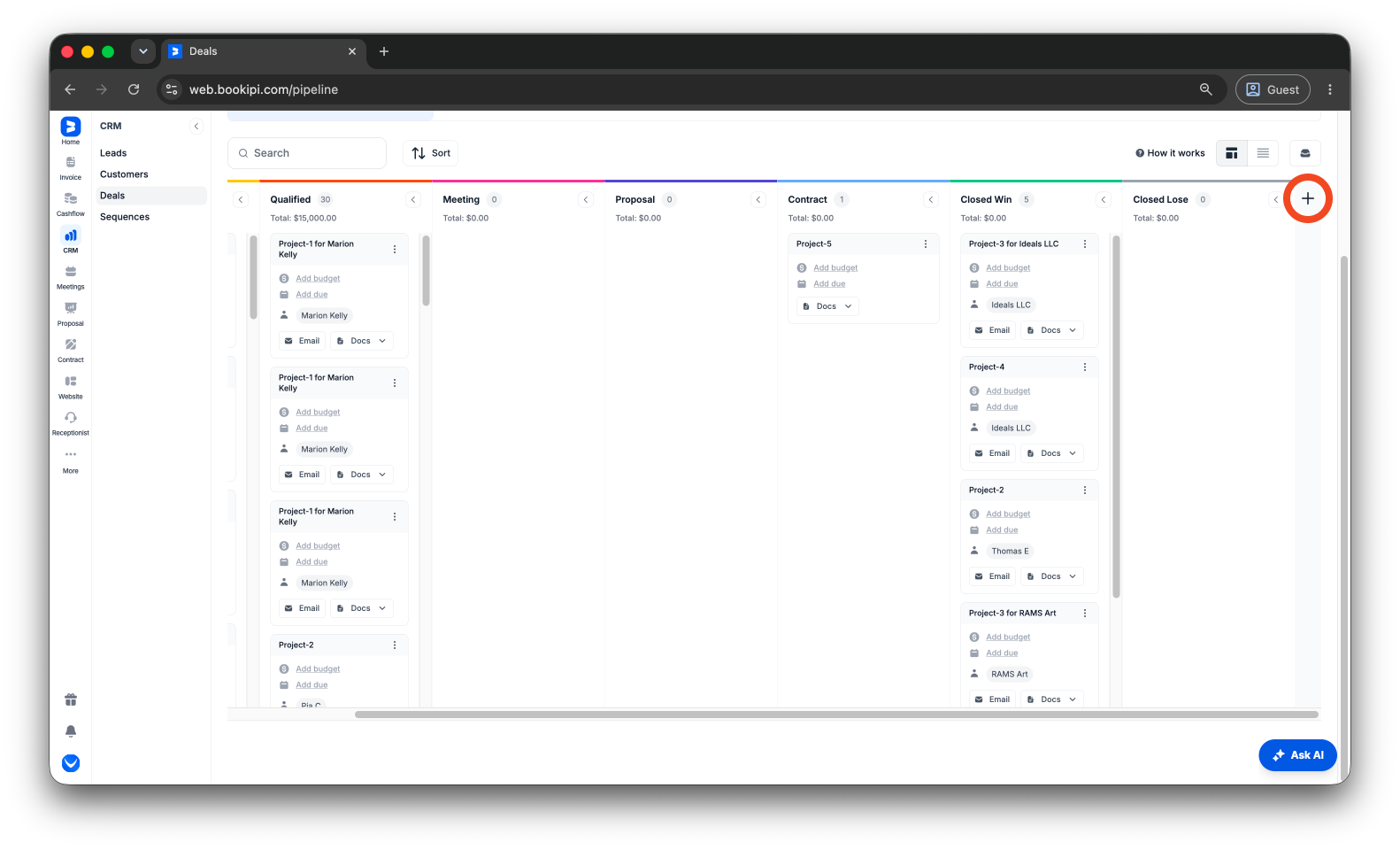Uncategorized - How to add an additional Pipeline status in Bookipi CRM - 3