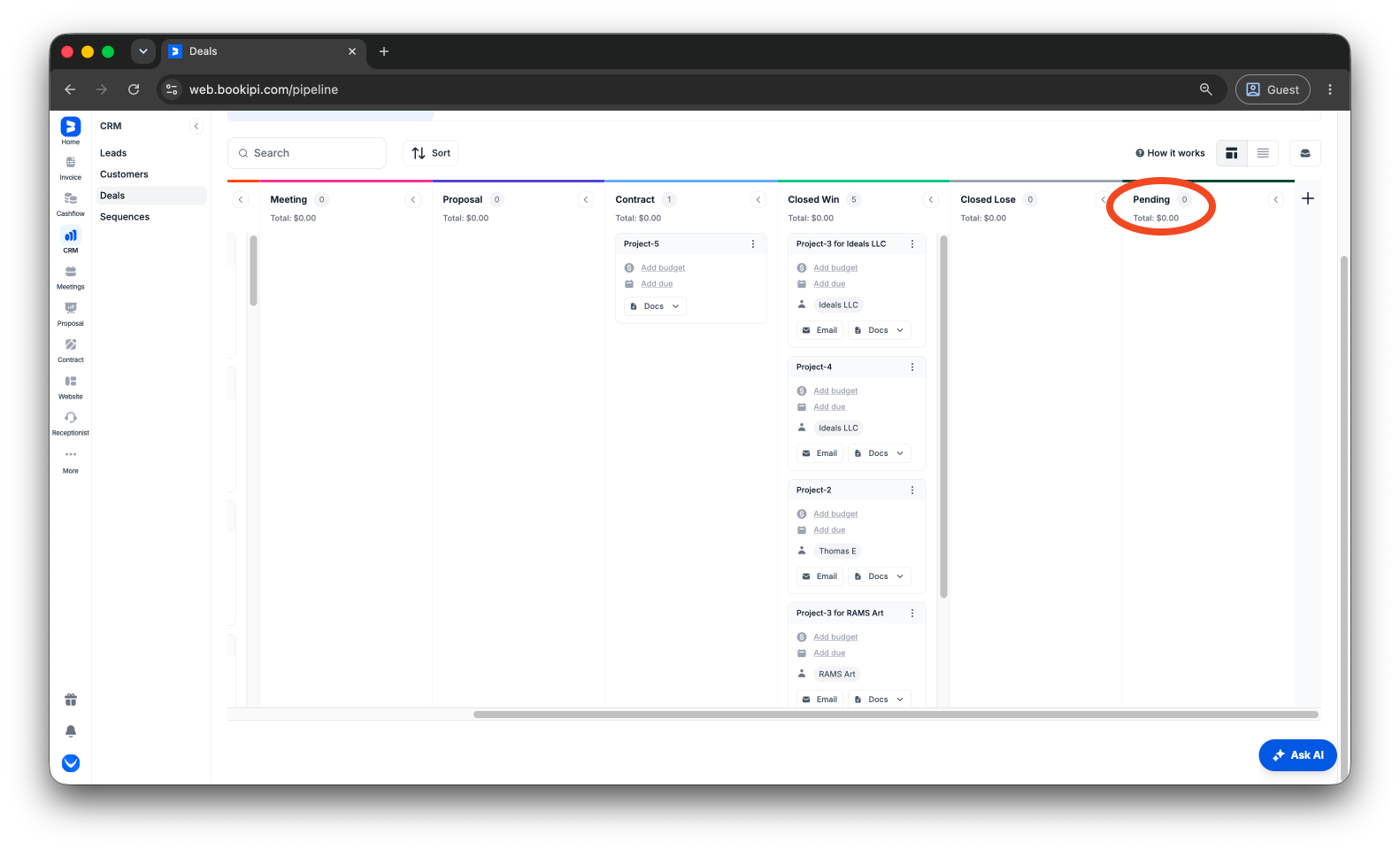 Uncategorized - How to add an additional Pipeline status in Bookipi CRM - 7