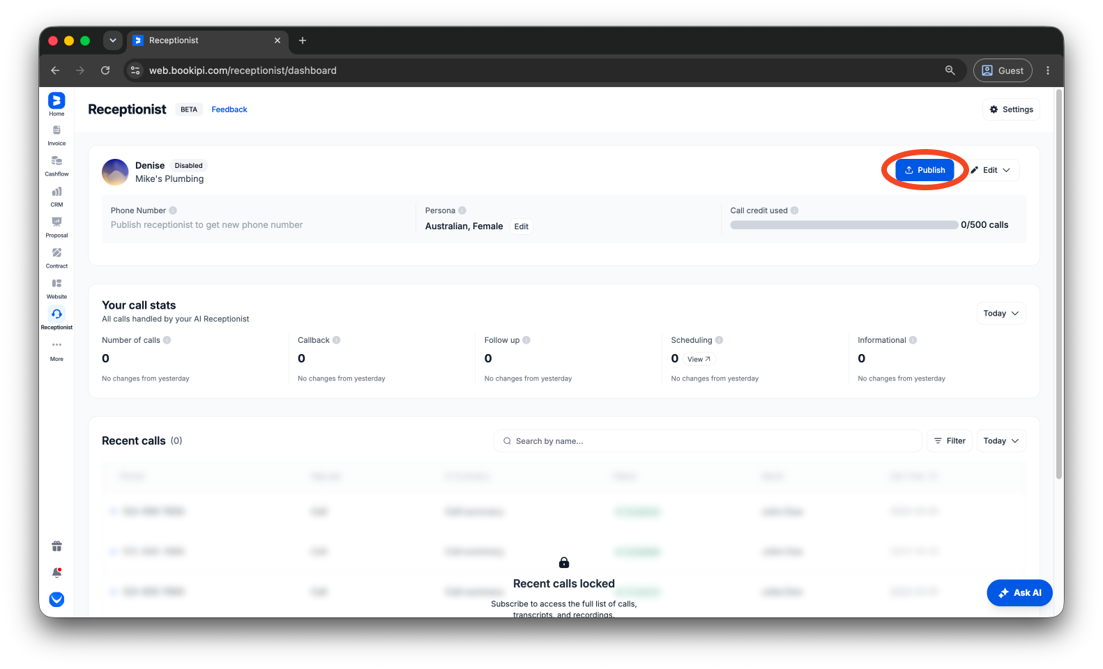 Uncategorized - How to subscribe to the AI Receptionist - 9