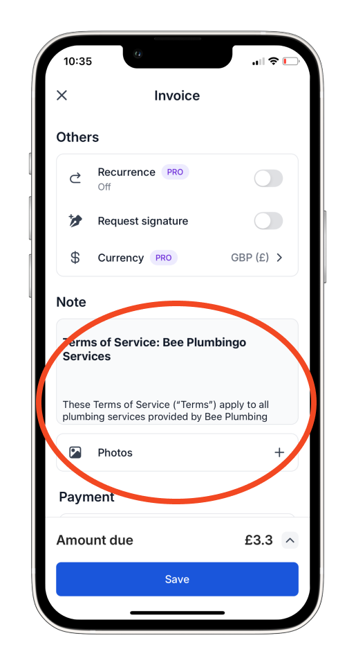 Uncategorized - How to create and send an invoice on the mobile app - 8