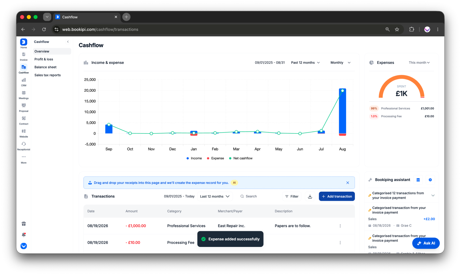 Uncategorized - How to manually add expense on the Web app - 6
