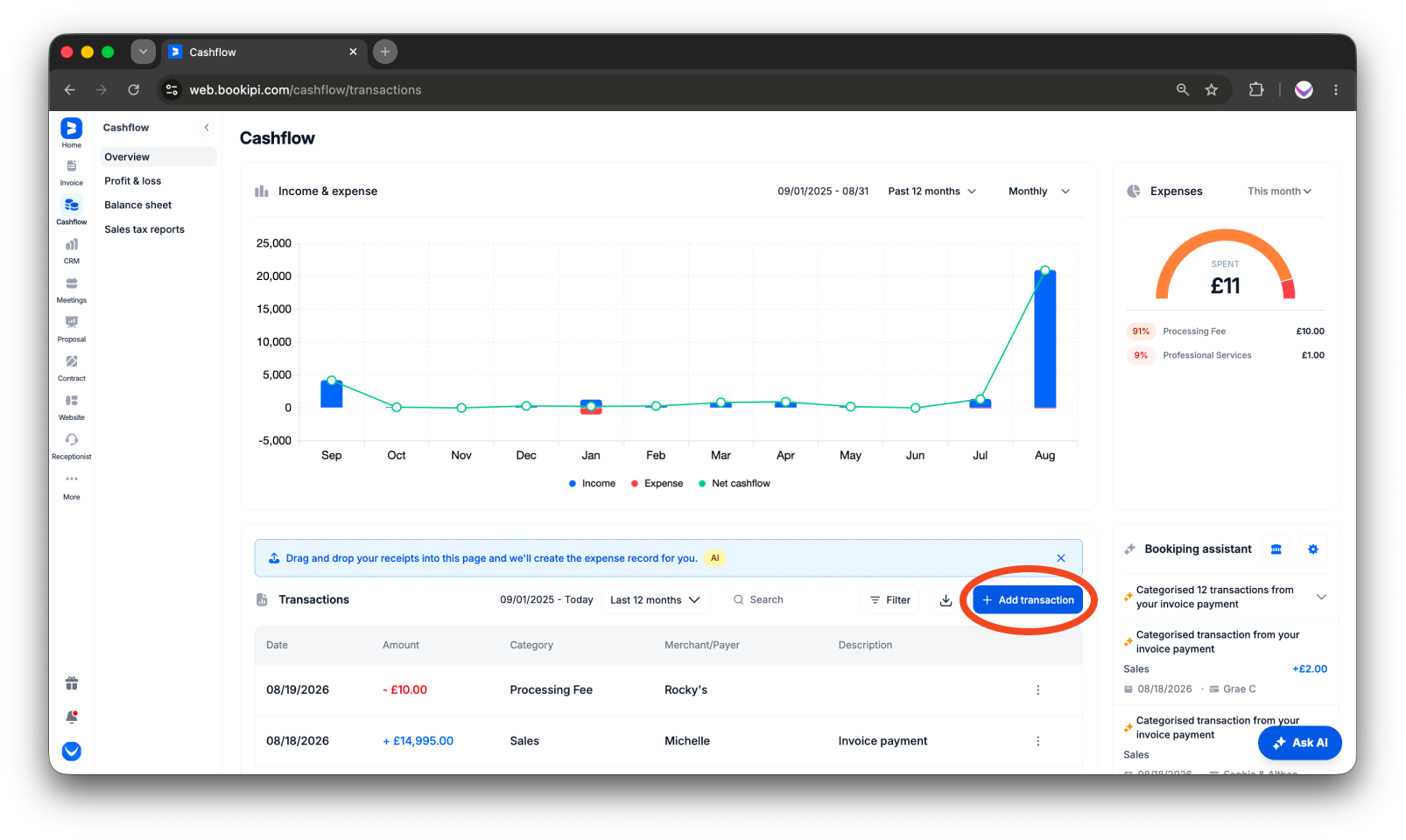 Uncategorized - How to manually add expense on the Web app - 2